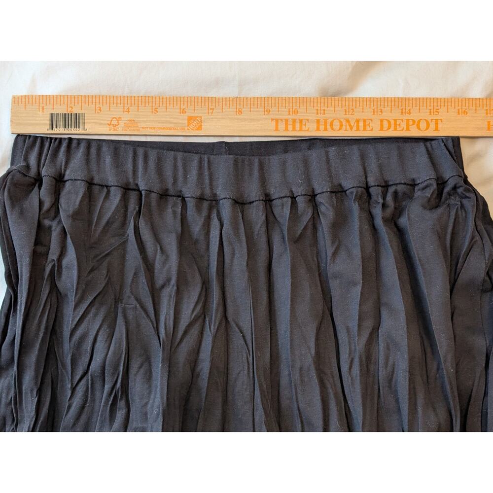 COS Black Plissé Crinkle Wide Leg Pants - HTF Size M Sold Out - Picture 7 of 8
